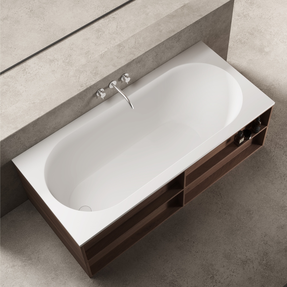 Ванна из искусственного камня Vincea Solid Surface 150х75 Белый матовый — изображение 4