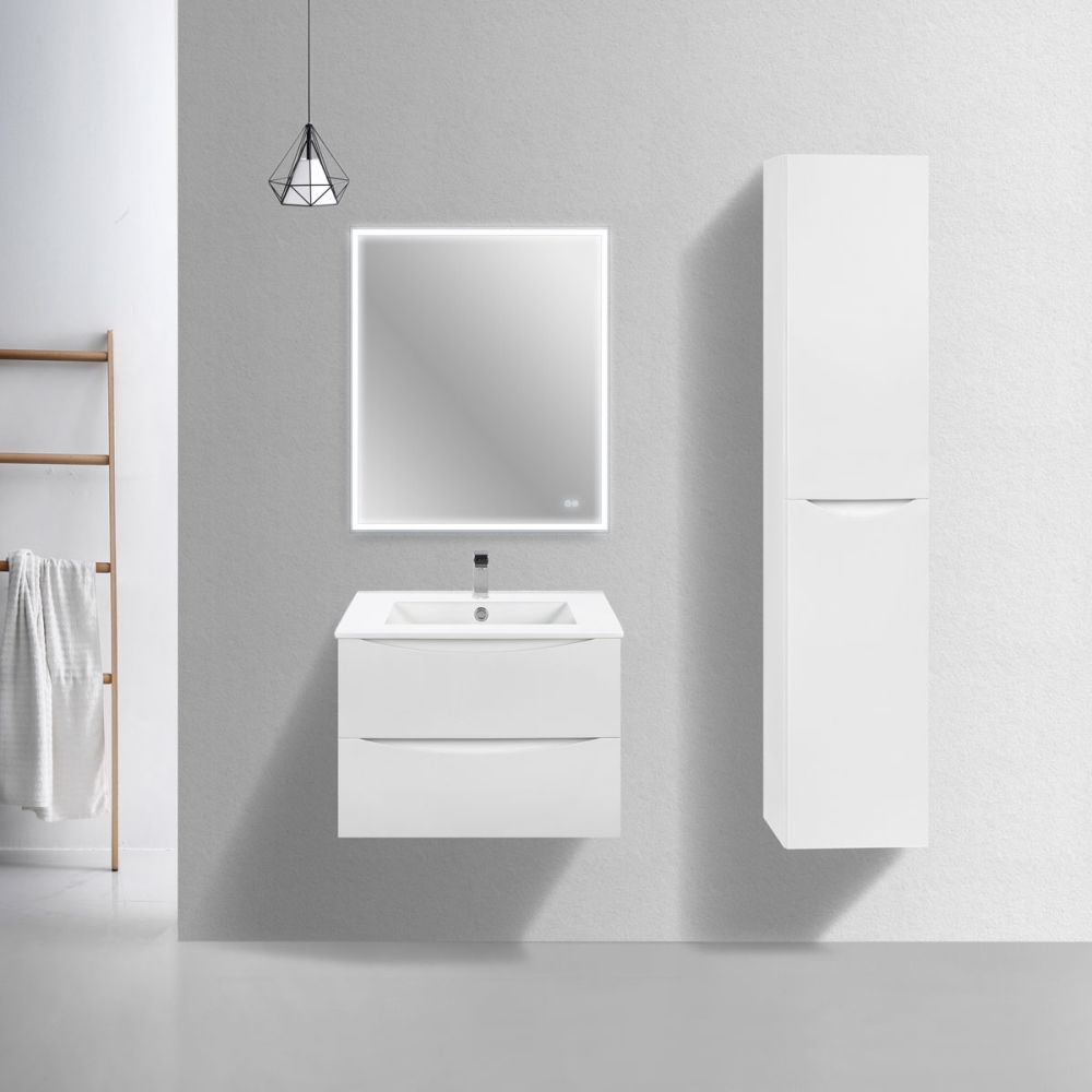 Тумба подвесная Vincea Mia Slim 70 Белый глянцевый — изображение 2