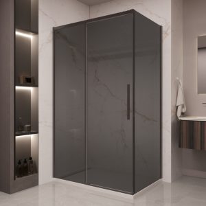 Душевой уголок Vincea Stella 120х90 Черный / Тонированное